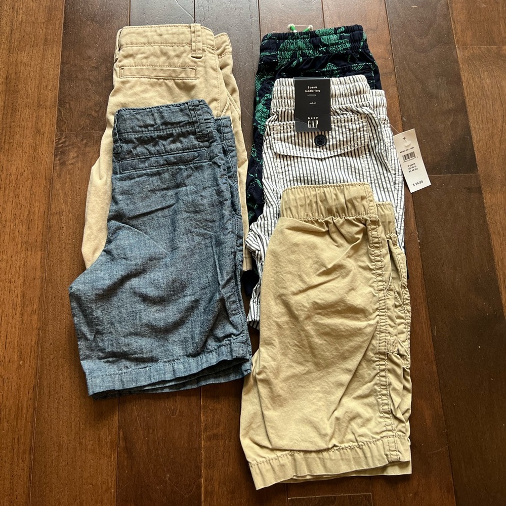 Baby Gap Boys 5T Shorts Bundle